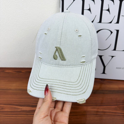 Herren Distressed Denim Style Cap Brehn