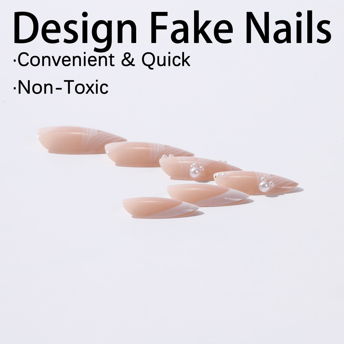 Kreatives Kunstnagelset mit eleganten Spitzen und Glitzerverzierungen Brehn