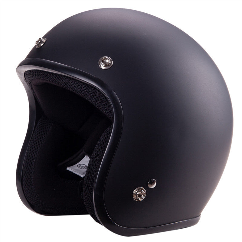 Klassischer Offene Gesicht Motorradhelm Brehn