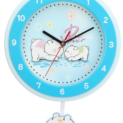 Wanduhr mit buntem Tierdesign Brehn