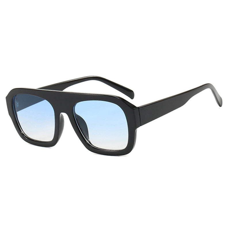 Damen modische Sonnenbrille mit robustem Rahmen und breiten Gläsern Brehn