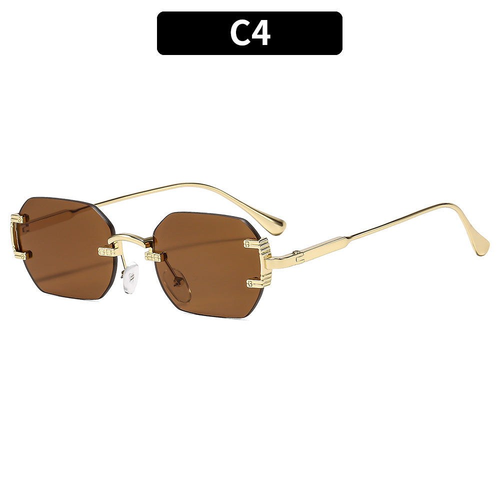 Moderne Anziehung Vintage-inspirierte hexagonale Sonnenbrille