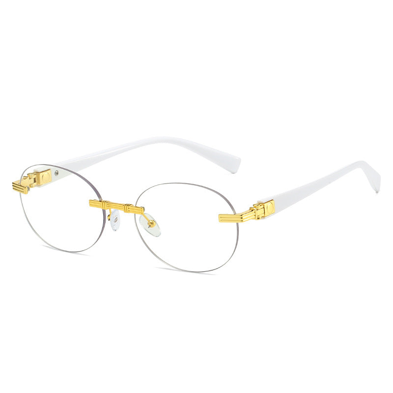 Damen modische Sonnenbrille mit transparentem Rahmen und flexibler Nasenauflage Brehn