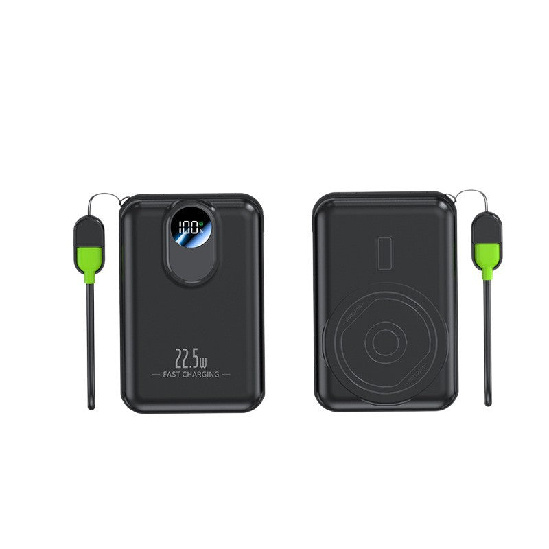 Tragbare Powerbank mit Integrierter Wireless-Ladefunktion und Digitaler Anzeige Brehn