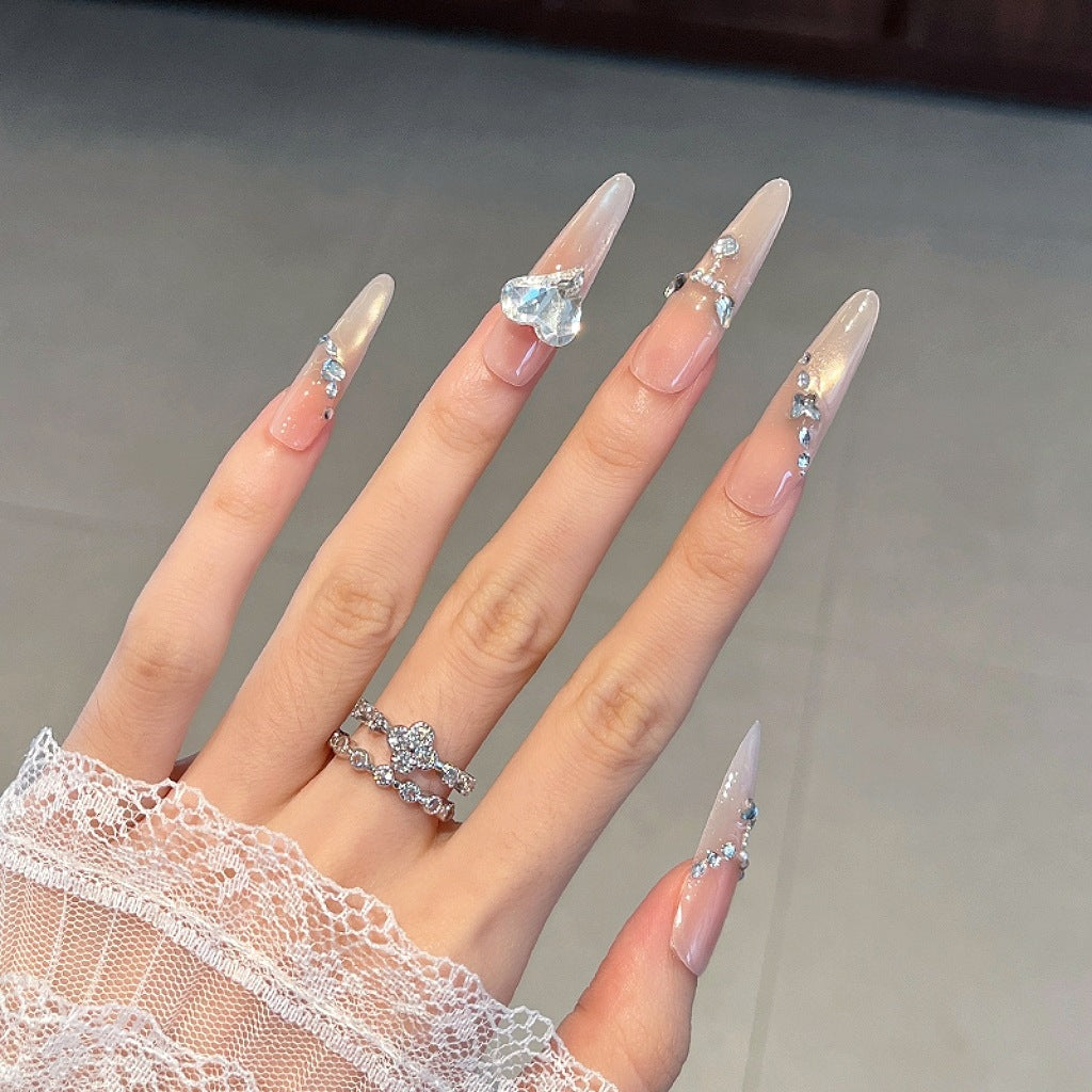 Glamourös Dekorativer Press-On Nagelset Brehn