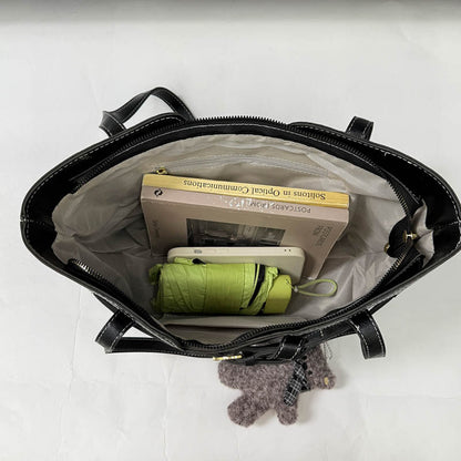 Stylische Leder Tote Bag