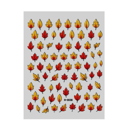 Herbstblatt Nagelkunst Transfer Decals