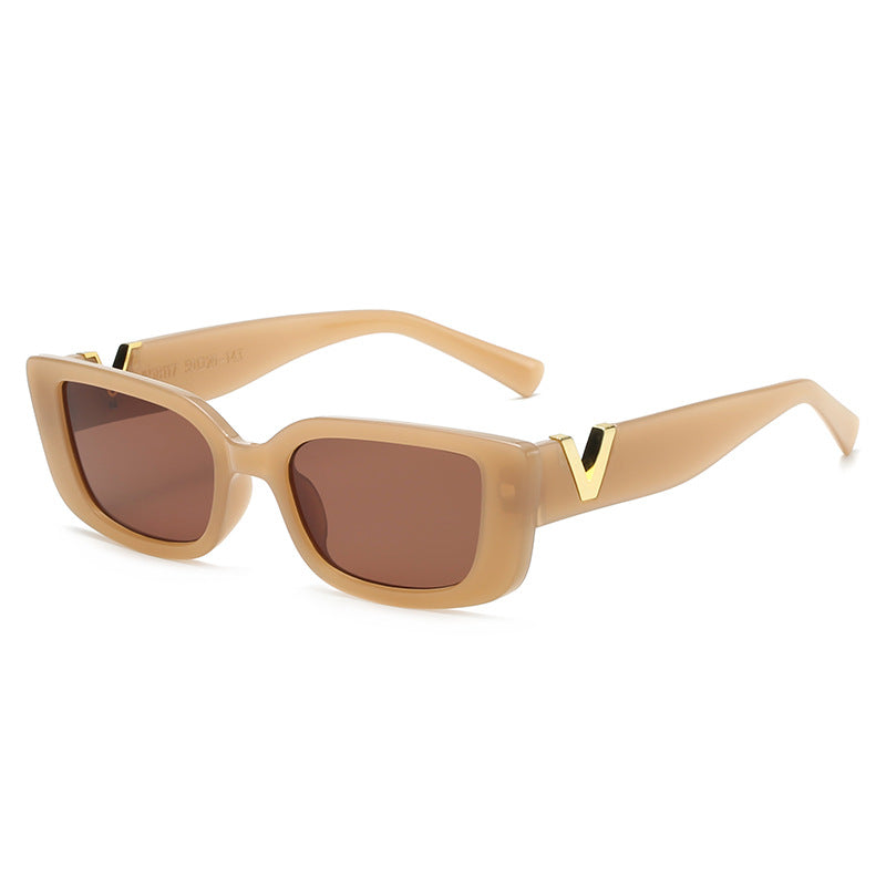 Damen modische Sonnenbrille mit trendigem Leopardenmuster und robustem Rahmen Brehn