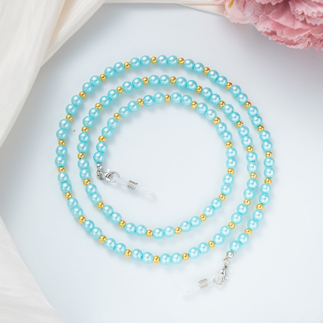 Stylische Perlen-Brillenband Brehn