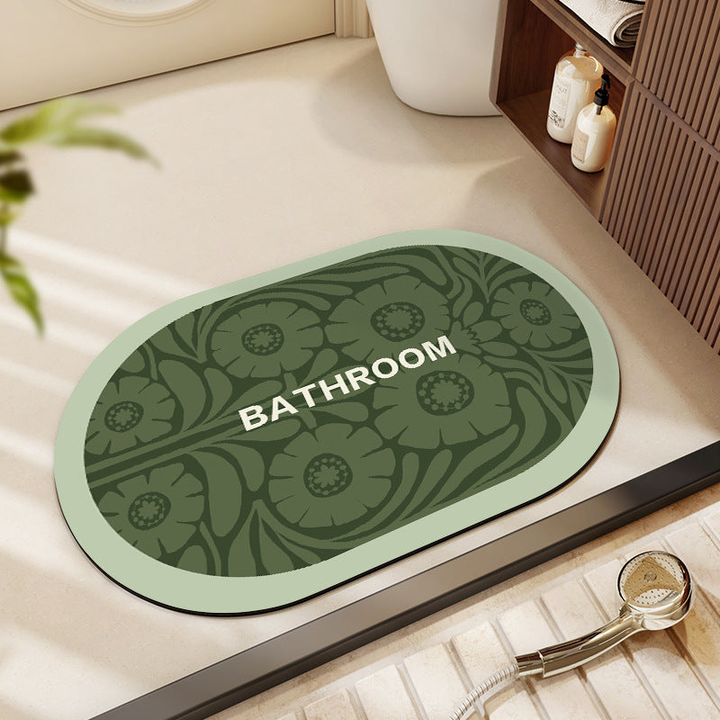Dekorativer Floral Badezimmermatte Brehn