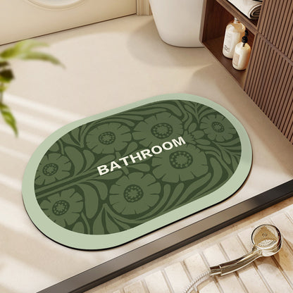 Dekorativer Floral Badezimmermatte Brehn