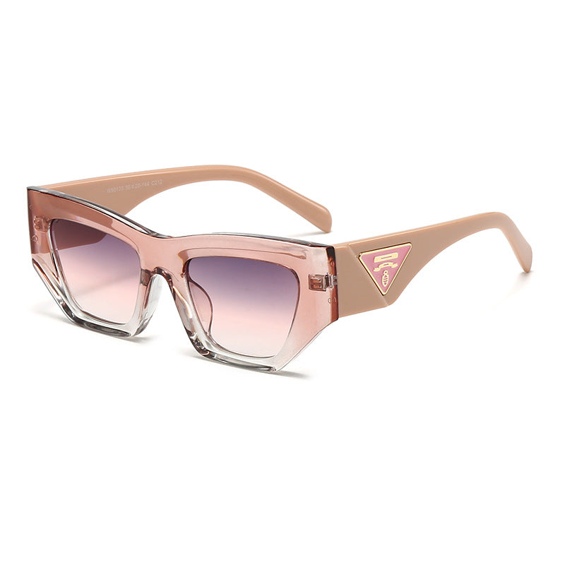 Damen Designer Sonnenbrille mit modernem, geometrischem Rahmen Brehn