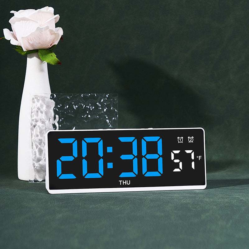 Digitaler Wecker mit Großem Led-Display und Wetteranzeige Brehn