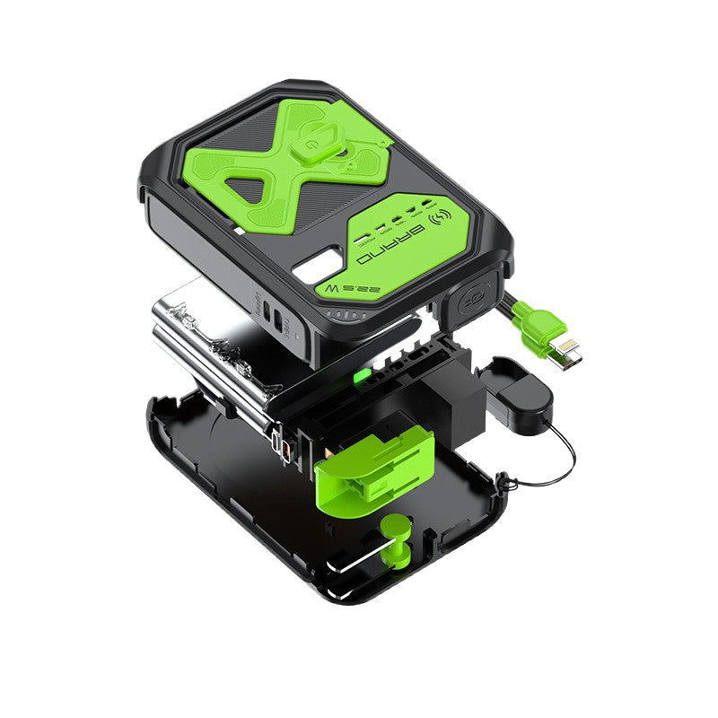 Tragbare Powerbank mit Dualer Schnellladefunktion und Intelligentem Kabelmanagement Brehn