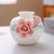 Dekorat Vase aus Porzellan mit Blumenmuster