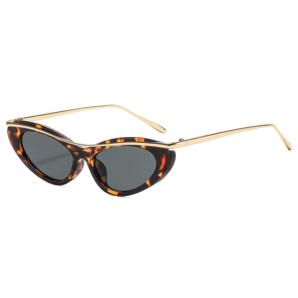 Damen Cat-Eye Sonnenbrille mit elegantem Metallrahmen Brehn