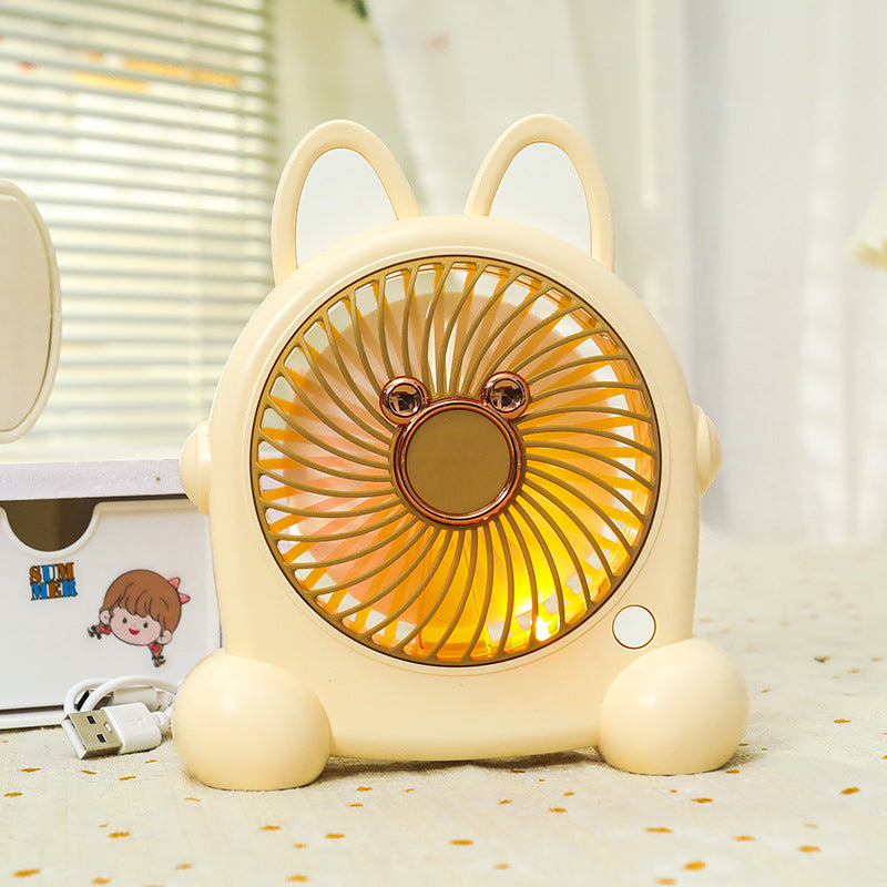 Damen Tragbarer USB Handventilator im kreativen Hasendesign Brehn