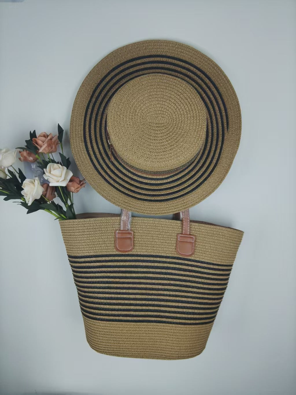 Strandtasche und Sonnenhut Set Brehn