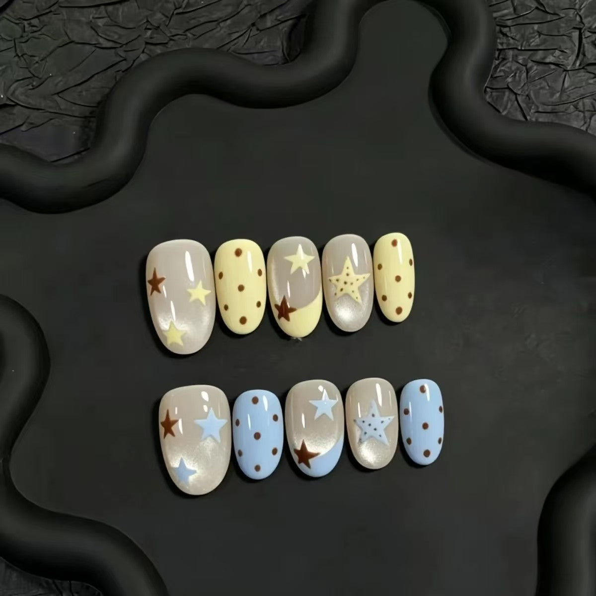 Künstlerisches Ombre Glitter Nagelkunst Set Brehn