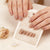 Geglättetes Press-On Nagelset Brehn