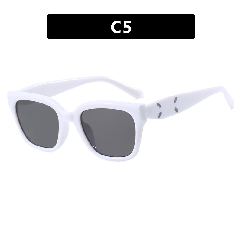 Damen modische quadratische Sonnenbrille mit UV-Schutz und elegantem Kunststoffrahmen Brehn