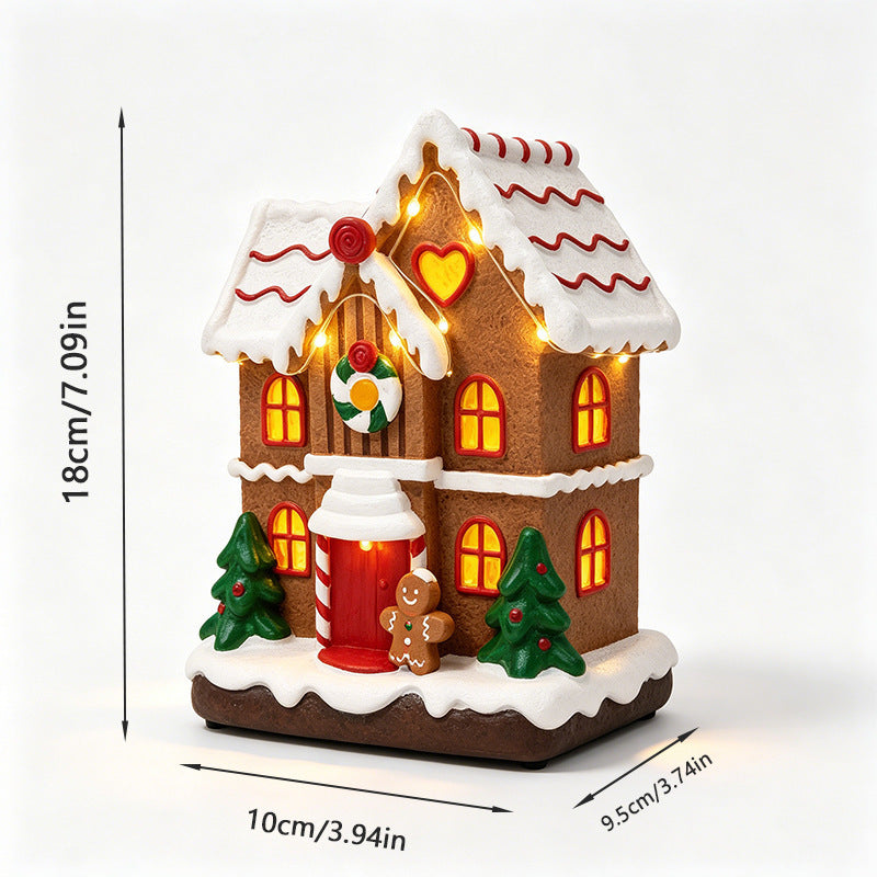 Leuchtendes Weihnachtsdorfdhaus Brehn