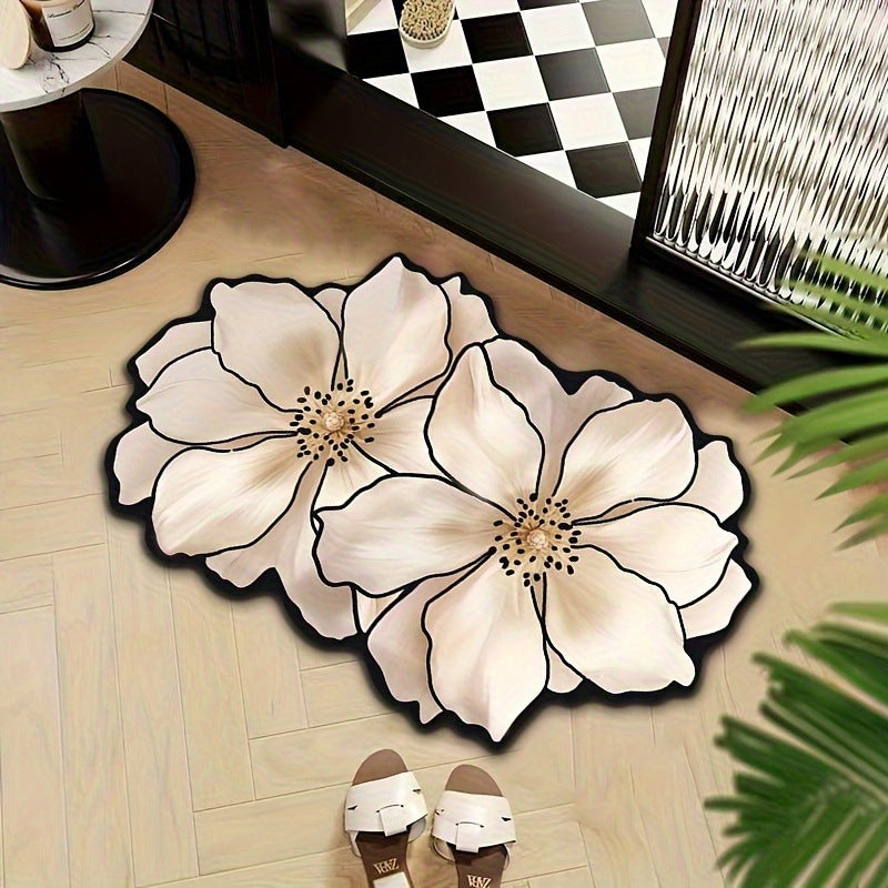 Blumenförmige dekorative Badematte