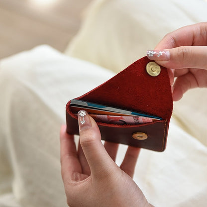 Minimalistischer Leder Kartenhalter