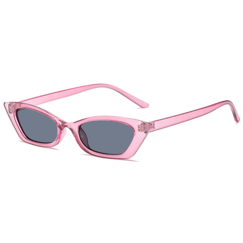 Damen modische Cat-Eye Sonnenbrille mit transparentem Rahmen Brehn