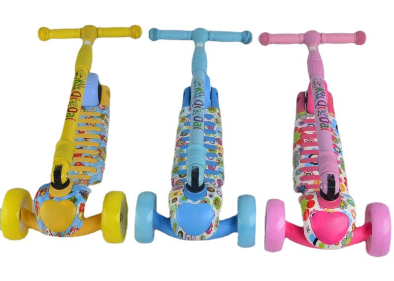 Kompakter Dreirädriger Kick-Scooter Brehn