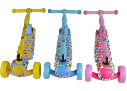Kompakter Dreirädriger Kick-Scooter Brehn