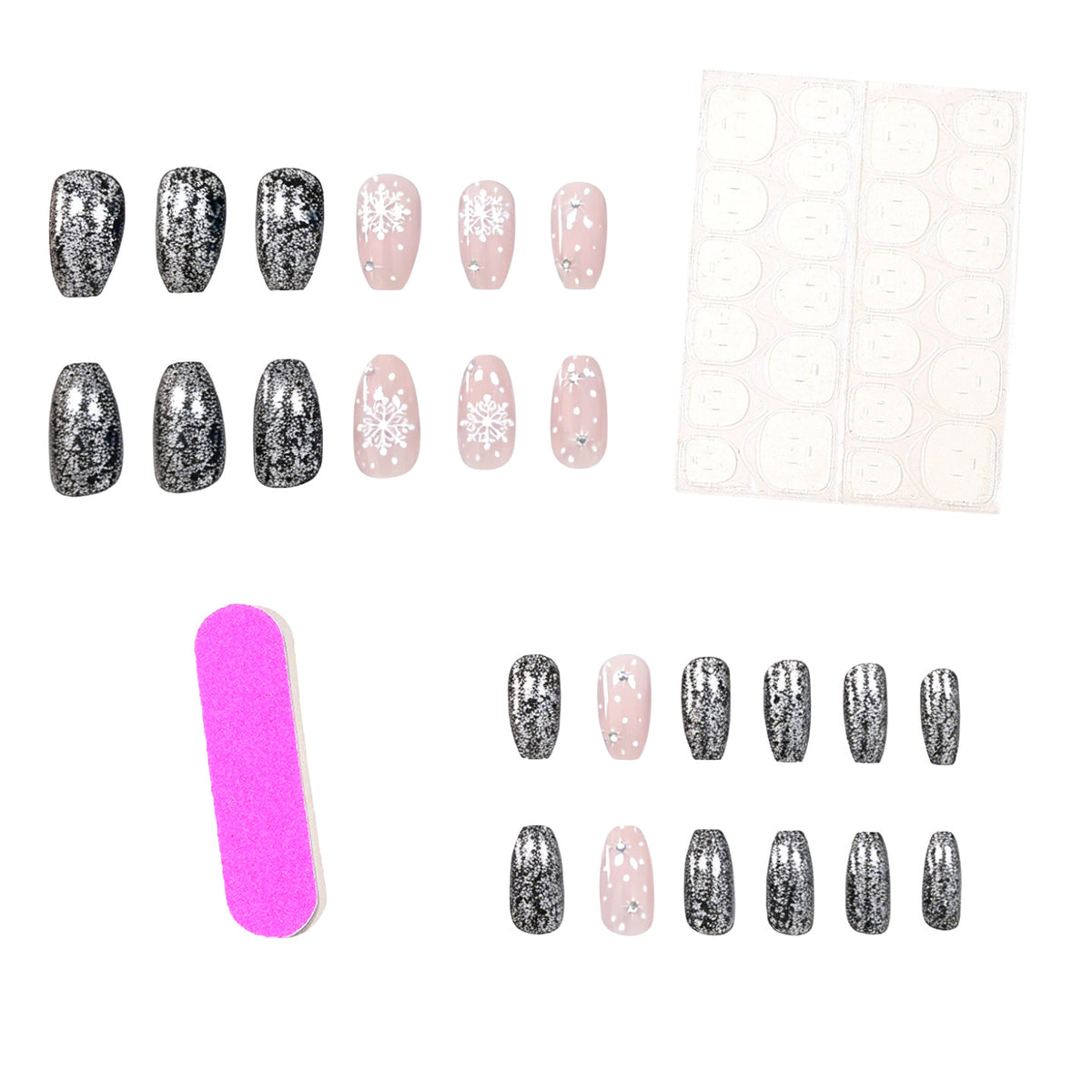 Festliche Glitter-Nagelkunst-Verstärkungen Brehn