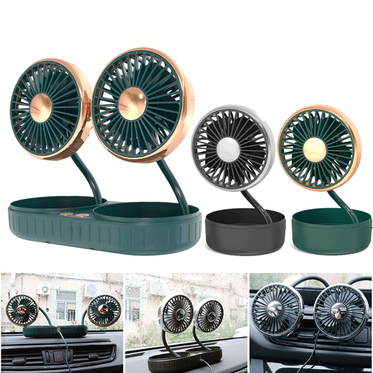 Tragbarer Dual-Head-Auto-Kühlventilator Brehn