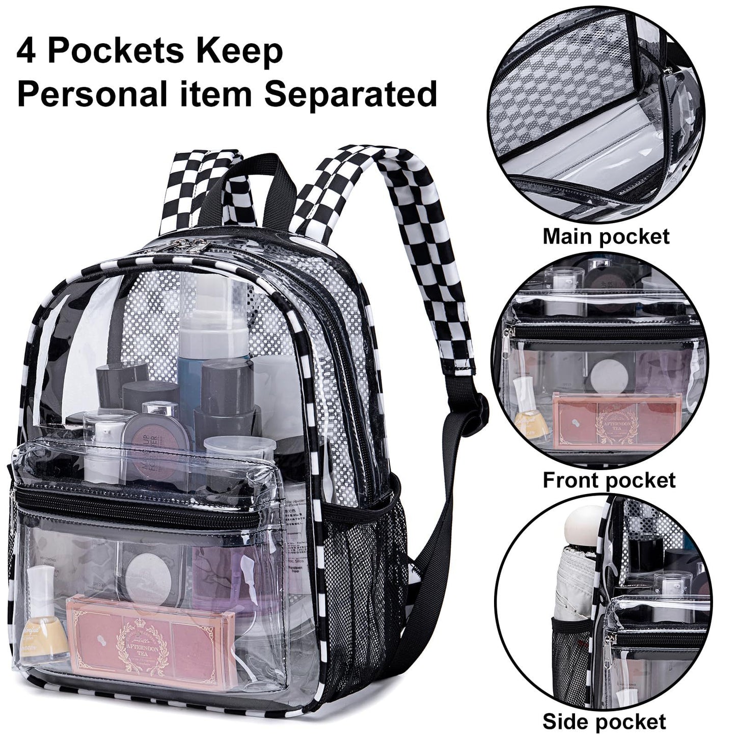 Unisex Transparente Schulrucksack Brehn