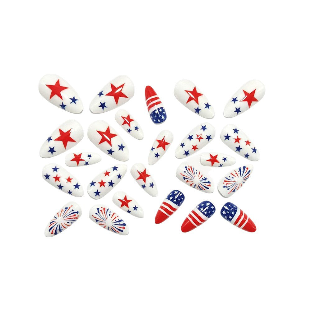 Kunstnägel mit Patriotischen Designs Brehn