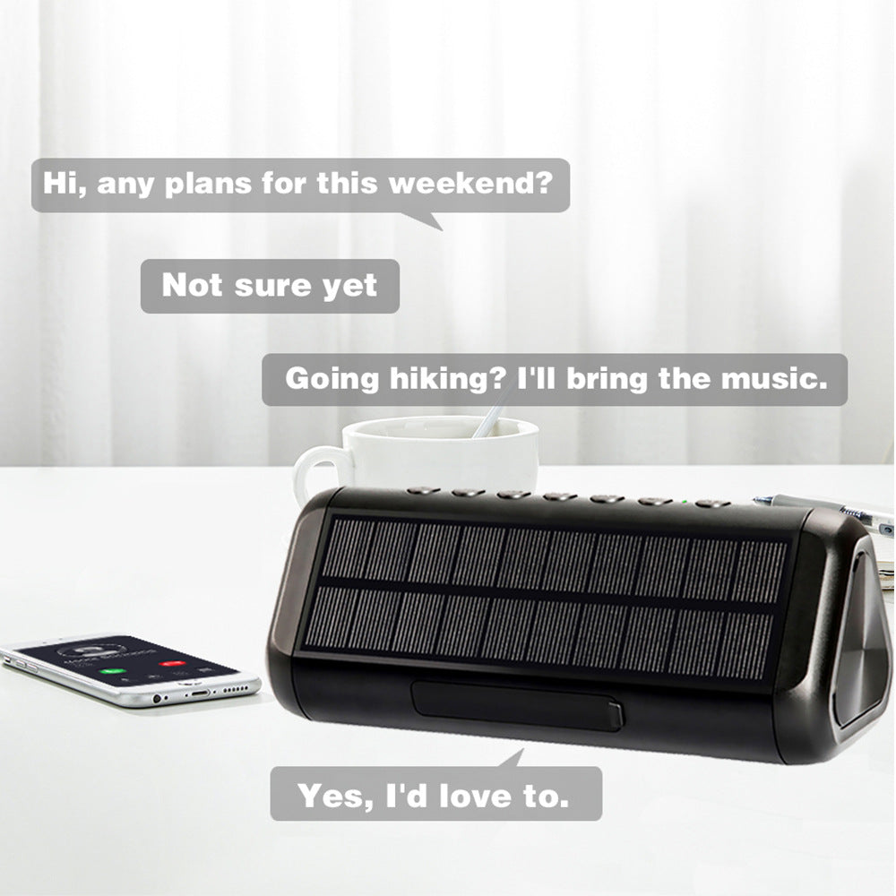 Tragbarer Bluetooth-Lautsprecher mit Solarladefunktion Brehn