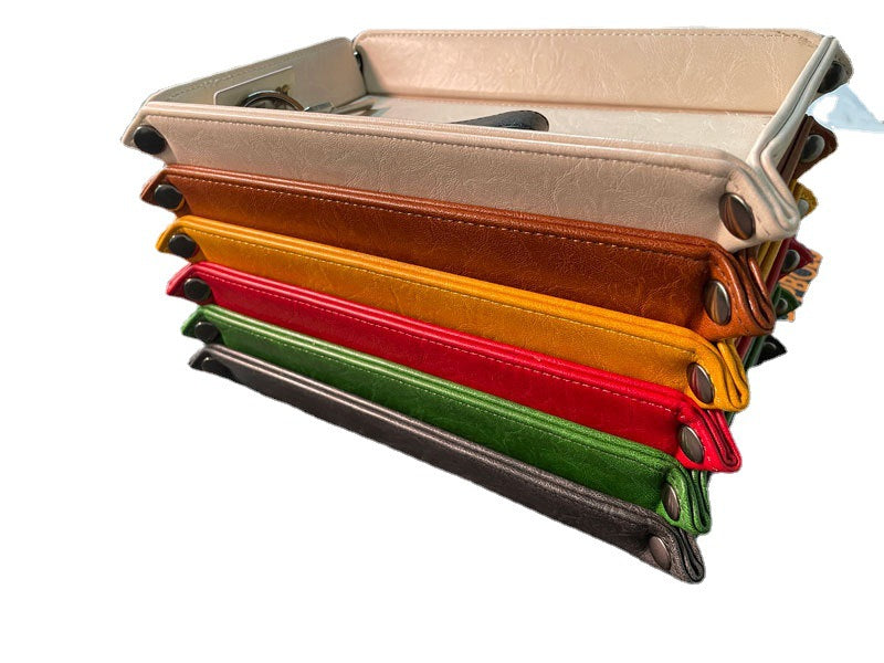 Stylische Leder Organizer Tray Brehn