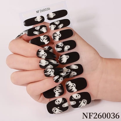 Halloween-inspirierte Nagelkunst-Wraps