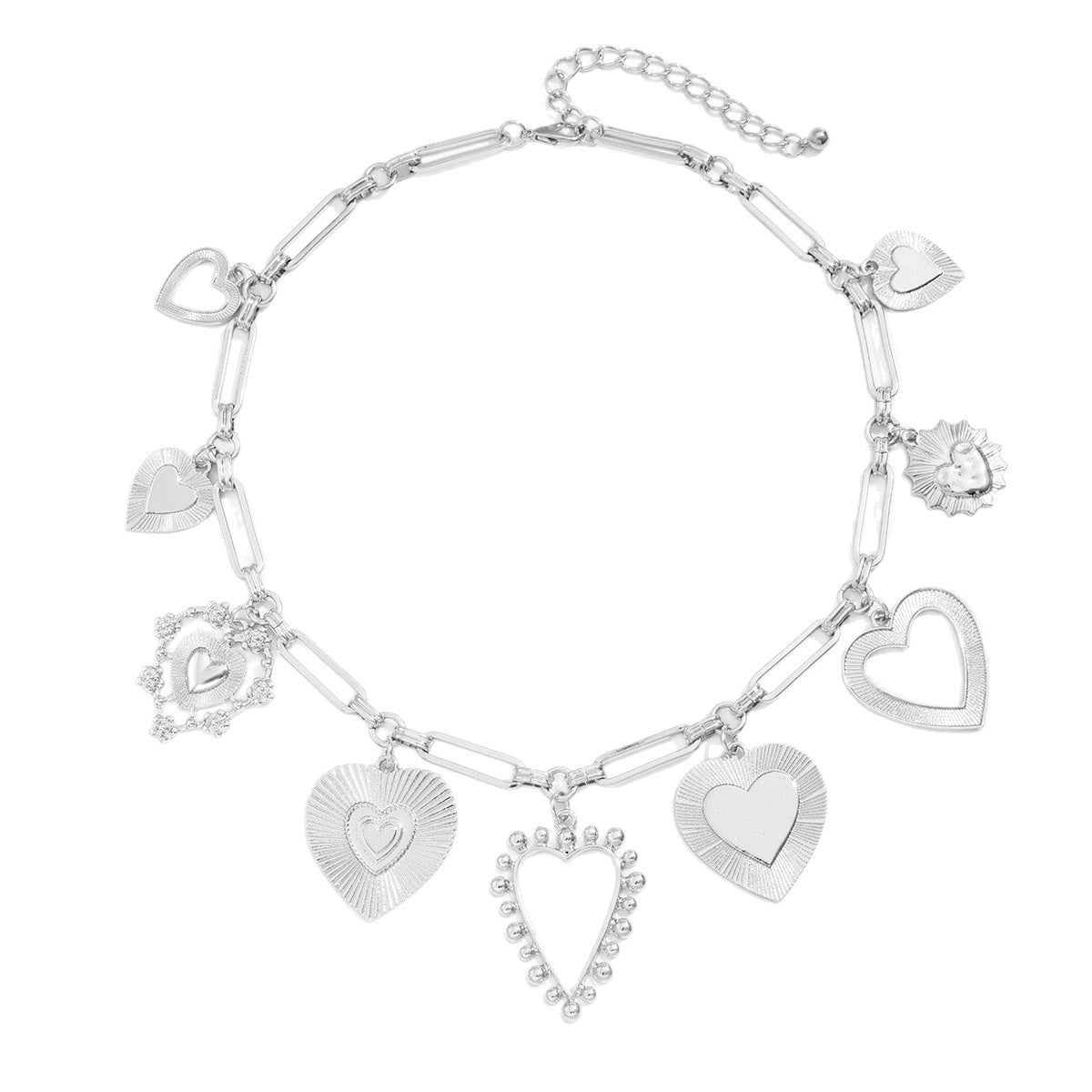 Brehn | Chunky Herz Charm Halskette