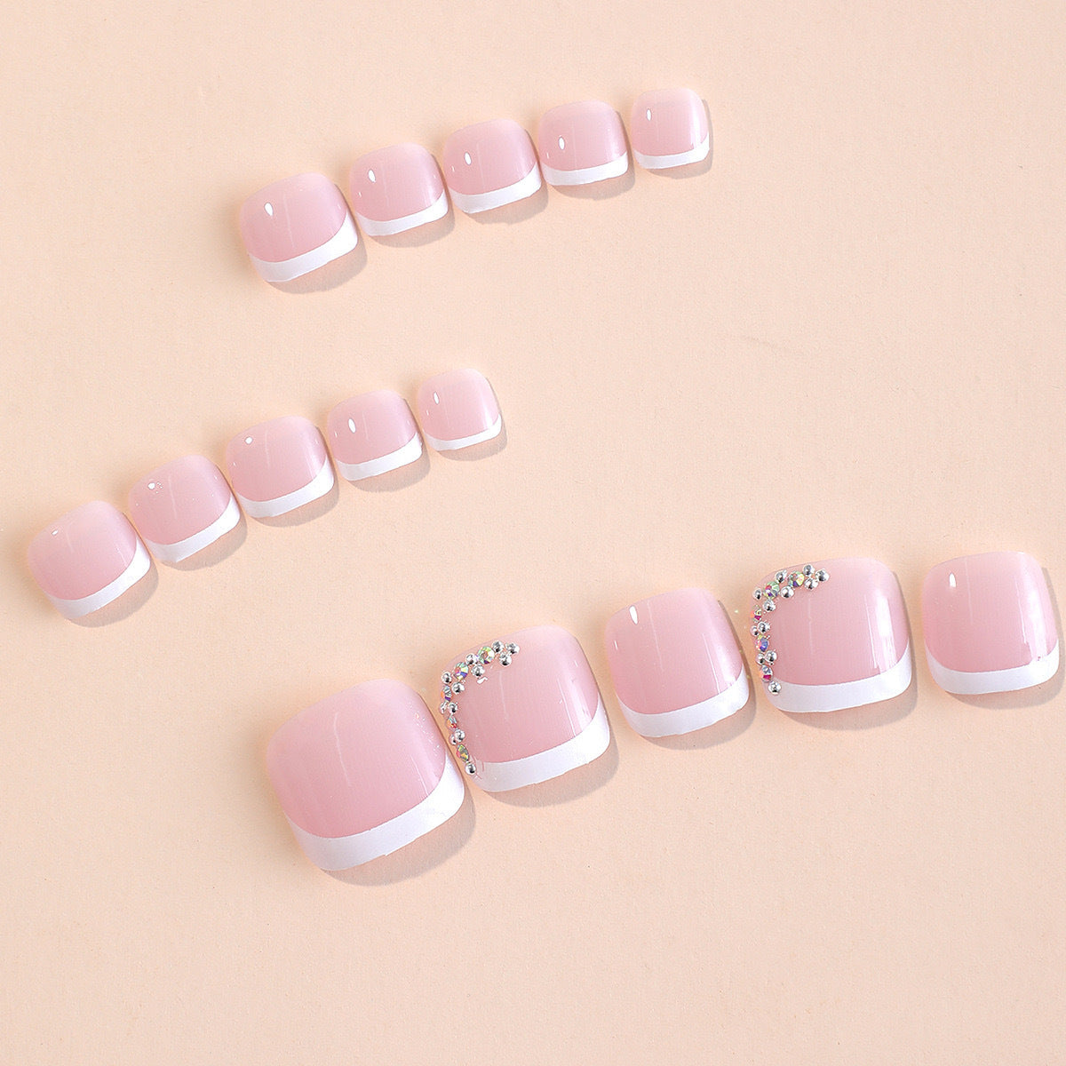 Nagelkunst Set mit Glitzerakzenten Brehn