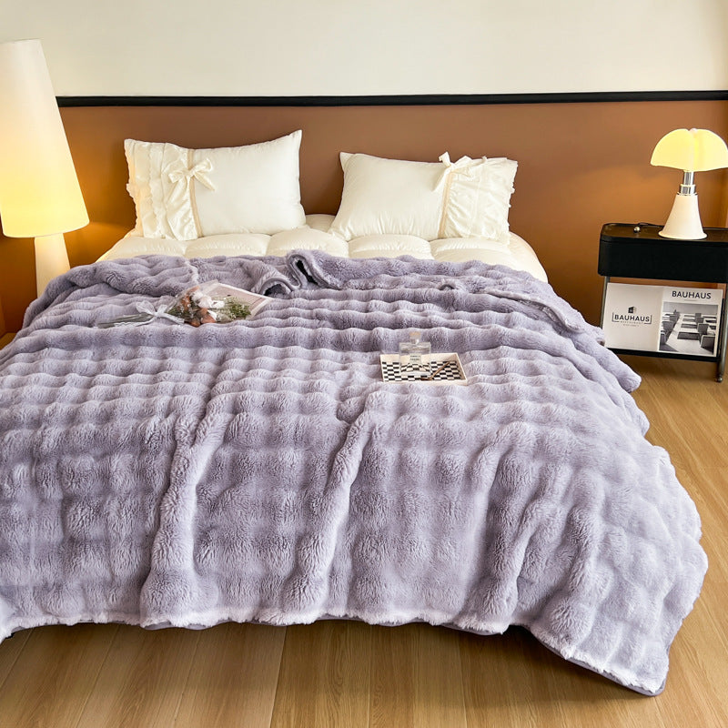 Ultra-weiche strukturierte Fleece-Decke Brehn
