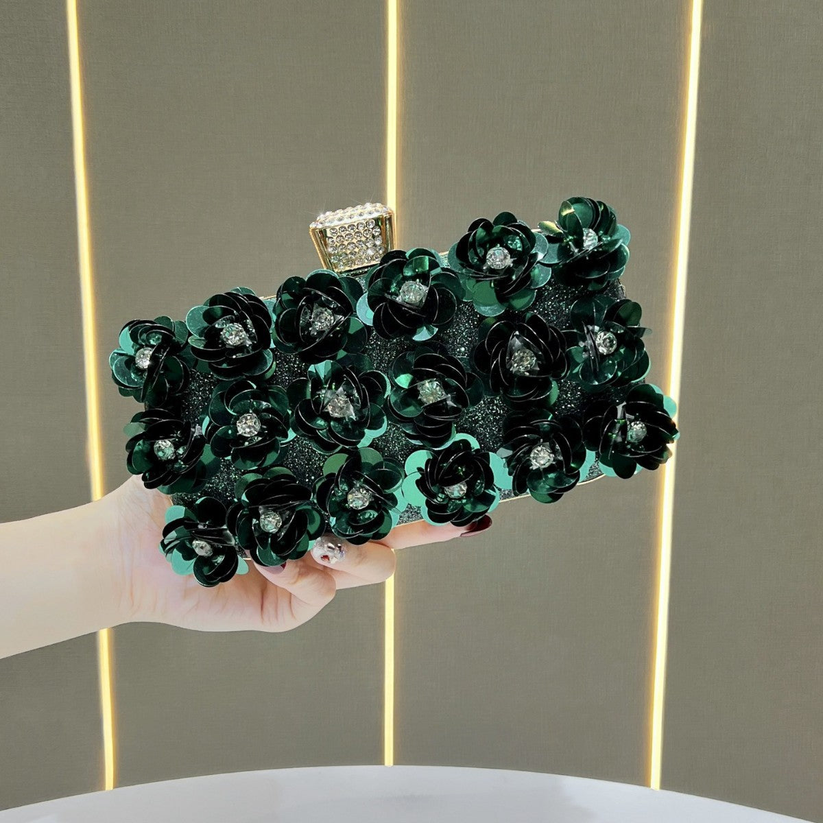 Florale Verzierte Abendclutch  1791727849