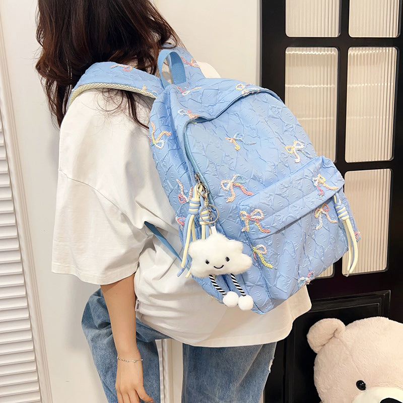 Kreativer Rucksack mit Schleifenmuster Brehn