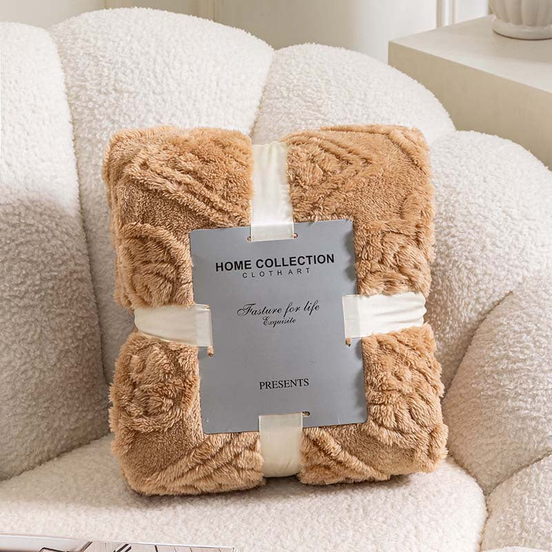 Kuschelige Plüschdecke