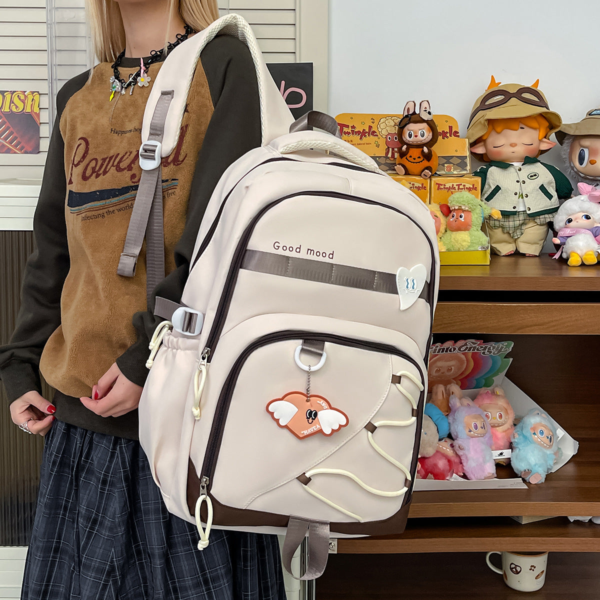 Rucksack mit Stilvollem Design und Praktischen Außenfächern Brehn