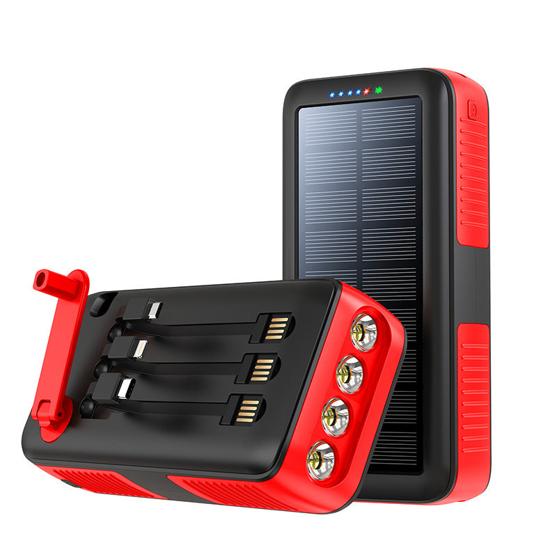 Solar Powerbank mit Multifunktionalen LED-Leuchten Brehn