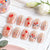 Kreative Herz-Themen Press-On Nail Art Brehn