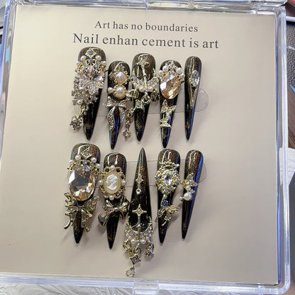 Dekorative Artikulierte Press-On Nail Set