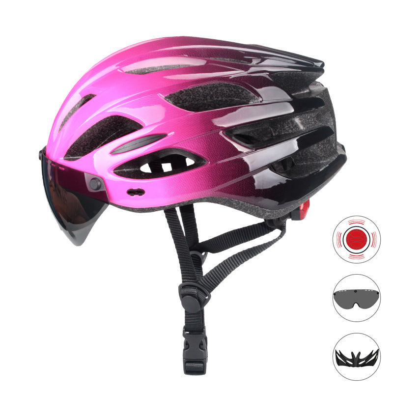 Aerodynamischer Fahrradhelm mit integriertem Visier Brehn
