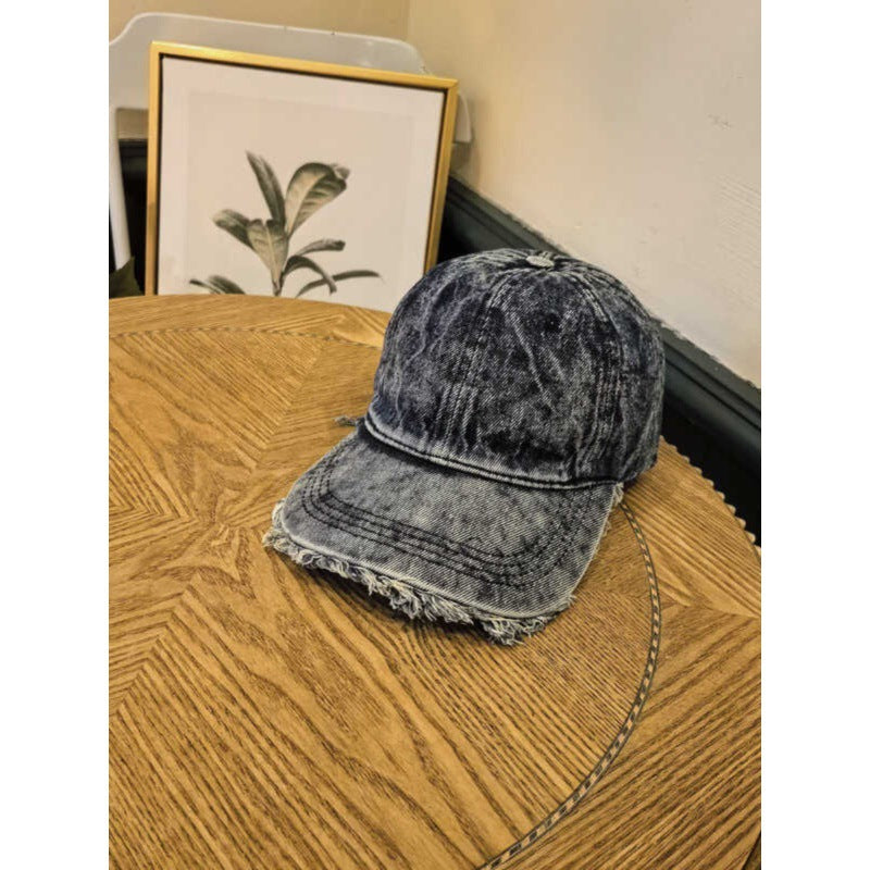 Herren Zerfetzte Denim Baseballkappe Brehn 1784270742